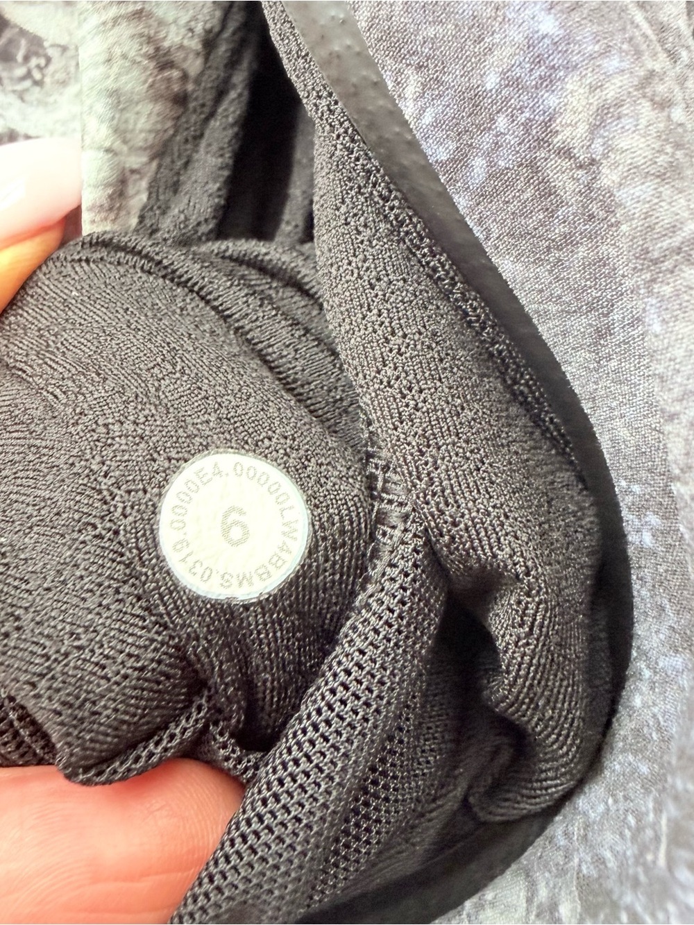 lululemon here to move Women's Hooded Jacket - Gray Marble Print - Picture 3 of 5